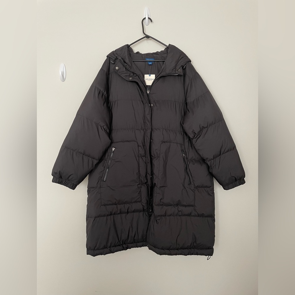 Arizona Jean Co. Women's Black Puffer Coat Size XXXL